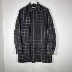 Supreme Windowpane Overcoat Black Size M