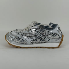 Bottega Veneta Orbit White/Silver Sneaker Size 41