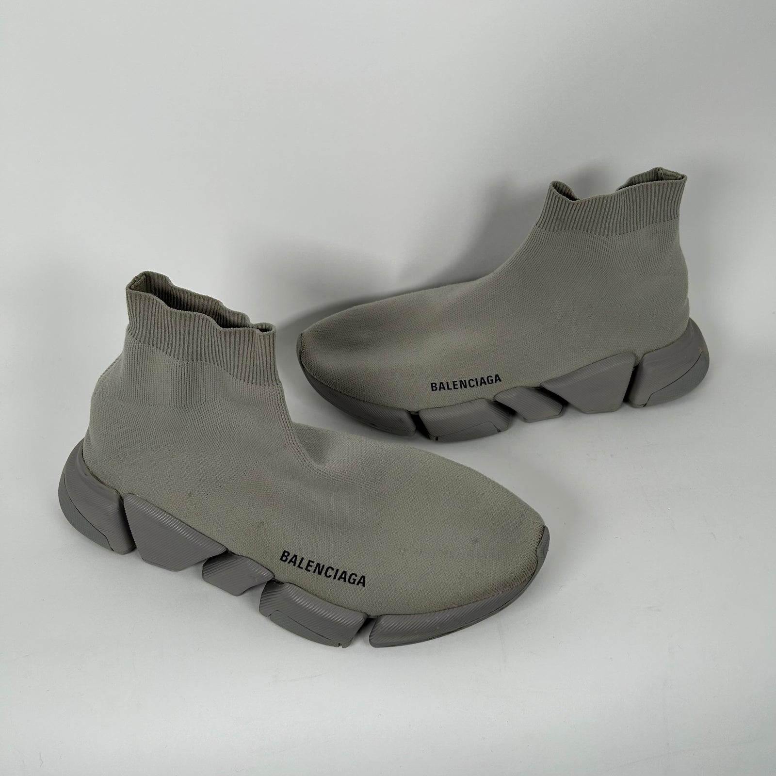 Balenciaga Grey Speed Trainers Size 10