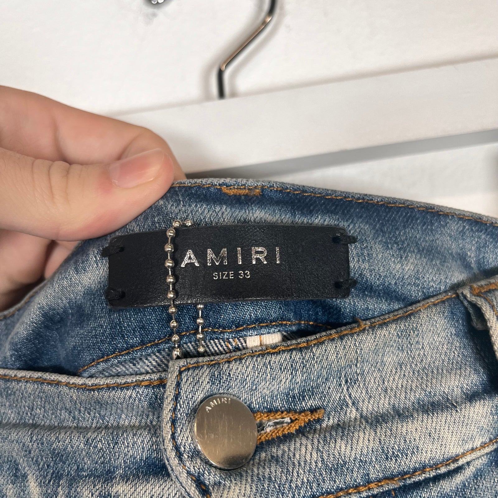 Amiri Mx1 Rainbow Bandana Denim Jeans Size 33