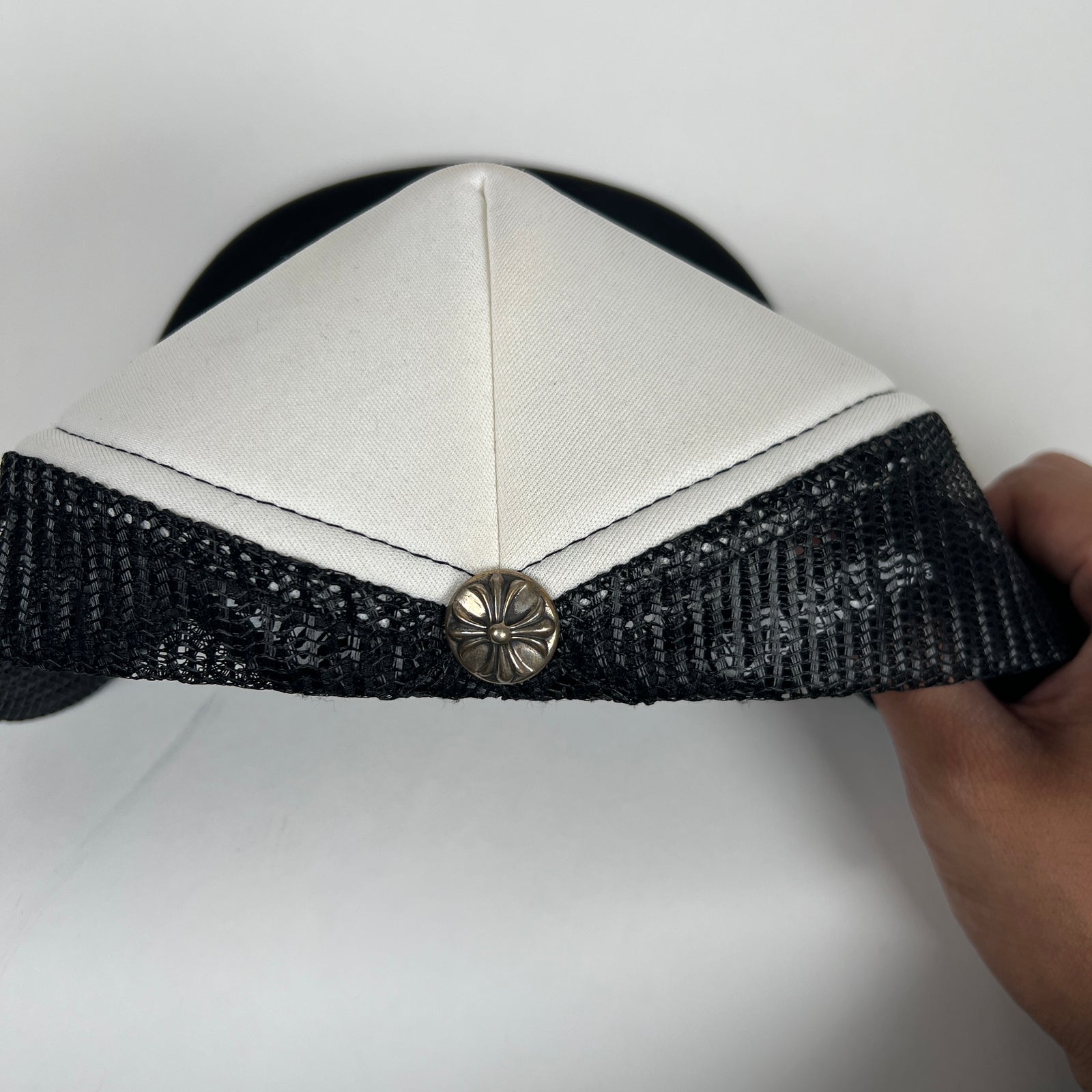 Chrome Hearts White King Taco Trucker Hat