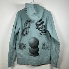 Supreme Blue M.C Escher Hoodie Size L