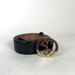 Gucci Interlocking G 1.5in Leather Belt