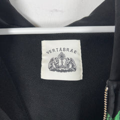 Vertabrae Montage Black Zip Up Hoodie