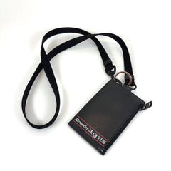 Alexander McQueen Leather Card Holder Lanyard Bag