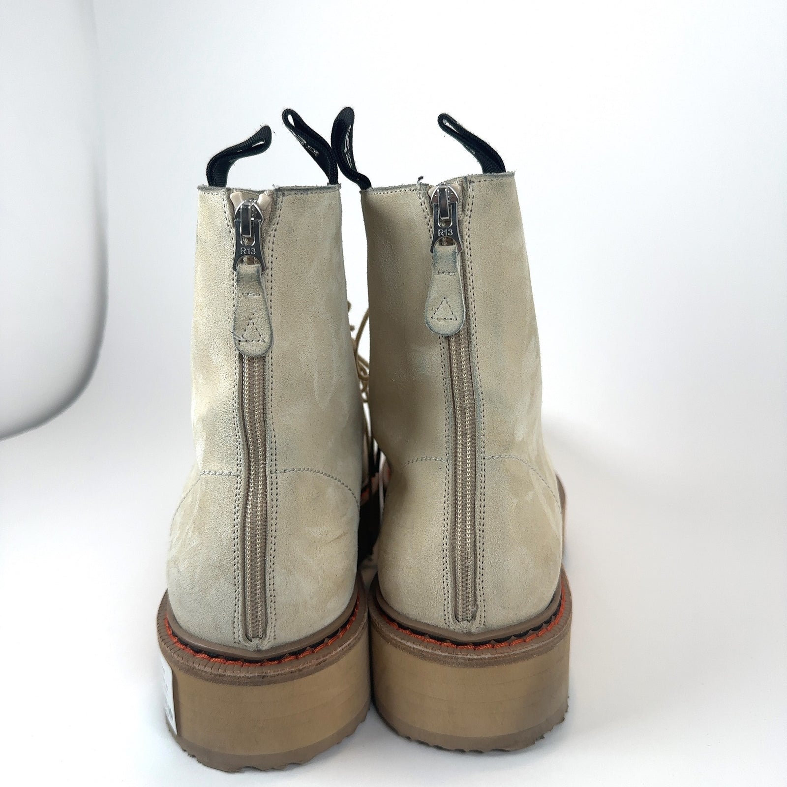 R13 Suede Combat Boots