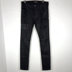 Amiri Thigh Logo Black/Black Jeans
