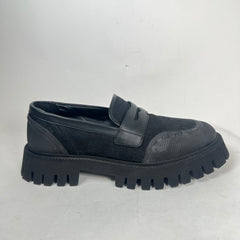 Gucci Black Maxi GG Jumbo Supreme Loafer Size GG 10.5