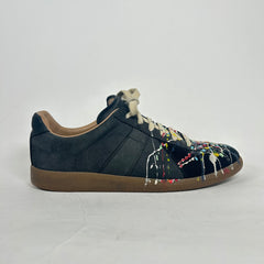 Maison Margiela Black Paint Splatter Gats Size 41