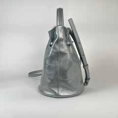 Balenciaga Silver XS Bucket Bag