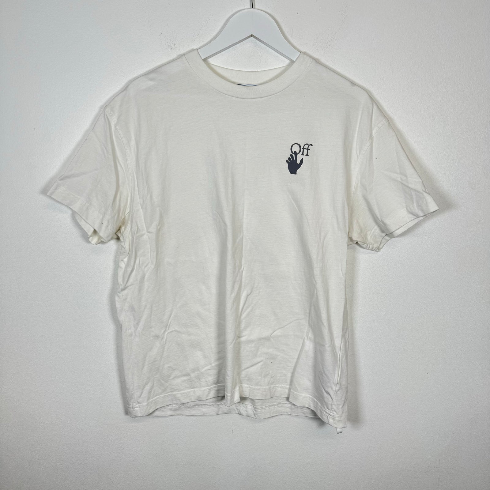 Off-White White Chine Arrows Tee Size M