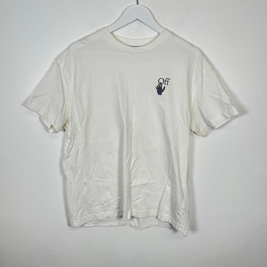Off-White White Chine Arrows Tee Size M