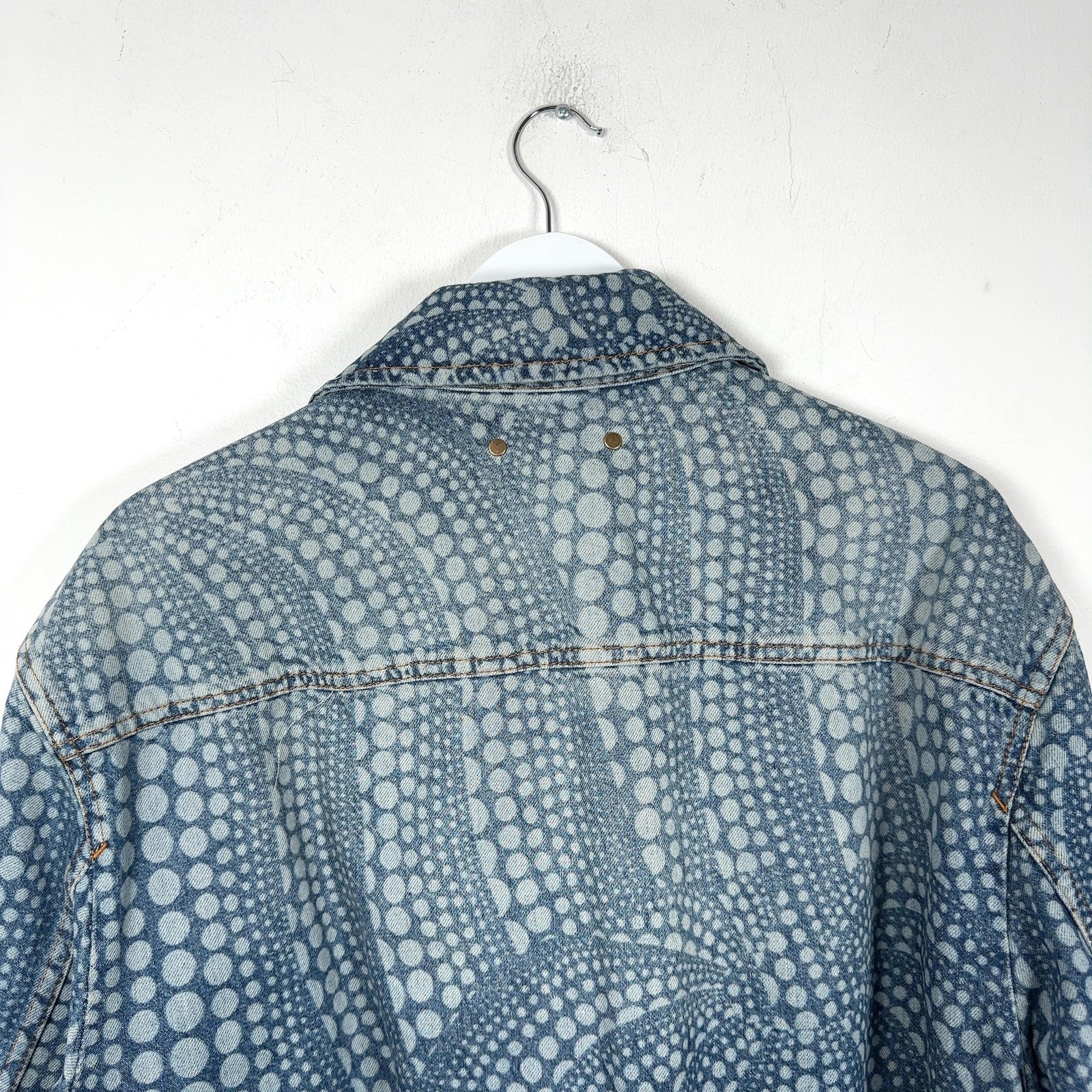 Louis Vuitton x Yayoi Kusama 'All-Over Pumpkin' Denim Zip-Up Jacket