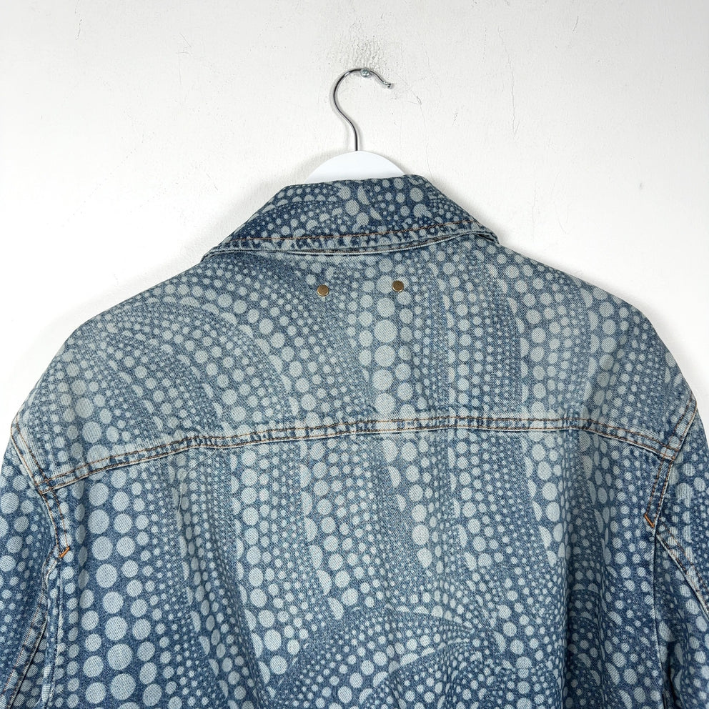 Louis Vuitton x Yayoi Kusama 'All-Over Pumpkin' Denim Zip-Up Jacket