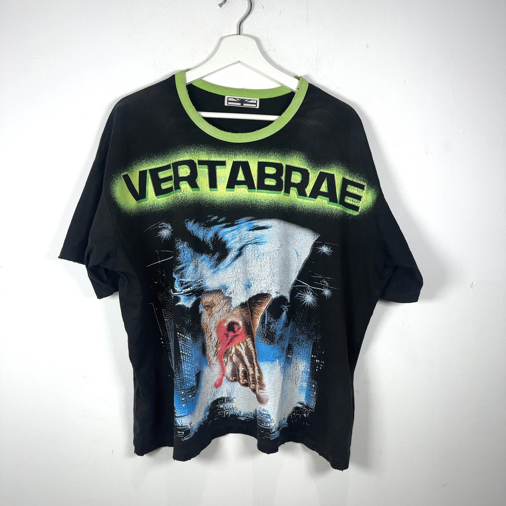 Vertabrae 'Feetzilla' Cropped Graphic T-Shirt