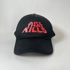Gallery Dept Black/Red 'Art That Kills' Trucker Hat