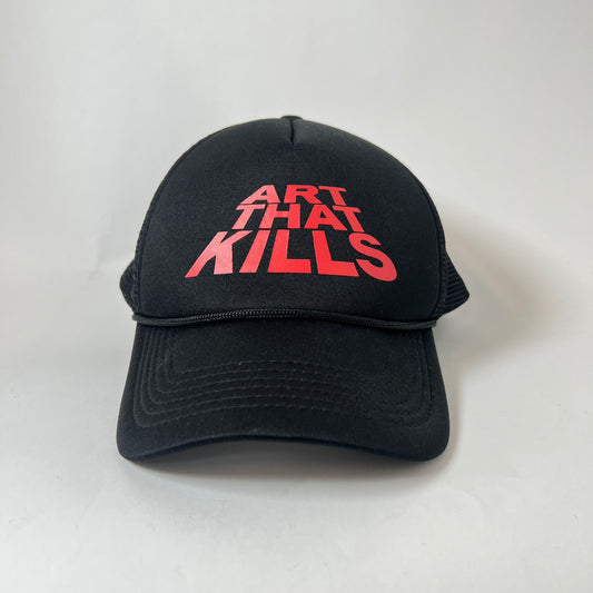 Gallery Dept Black/Red 'Art That Kills' Trucker Hat