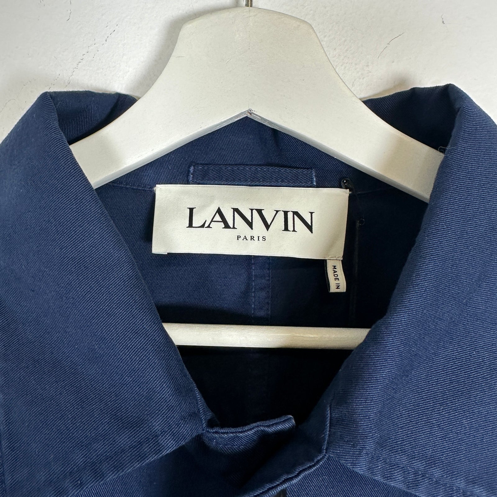 Lanvin Classic Pocket Logo Chore Jacket Size L