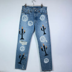 Denim Tears x Virgil Abloh 'Message in a Tear' Levis 501 Jeans