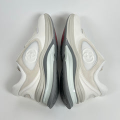 Gucci White Interlocking G Runner Size GG 10