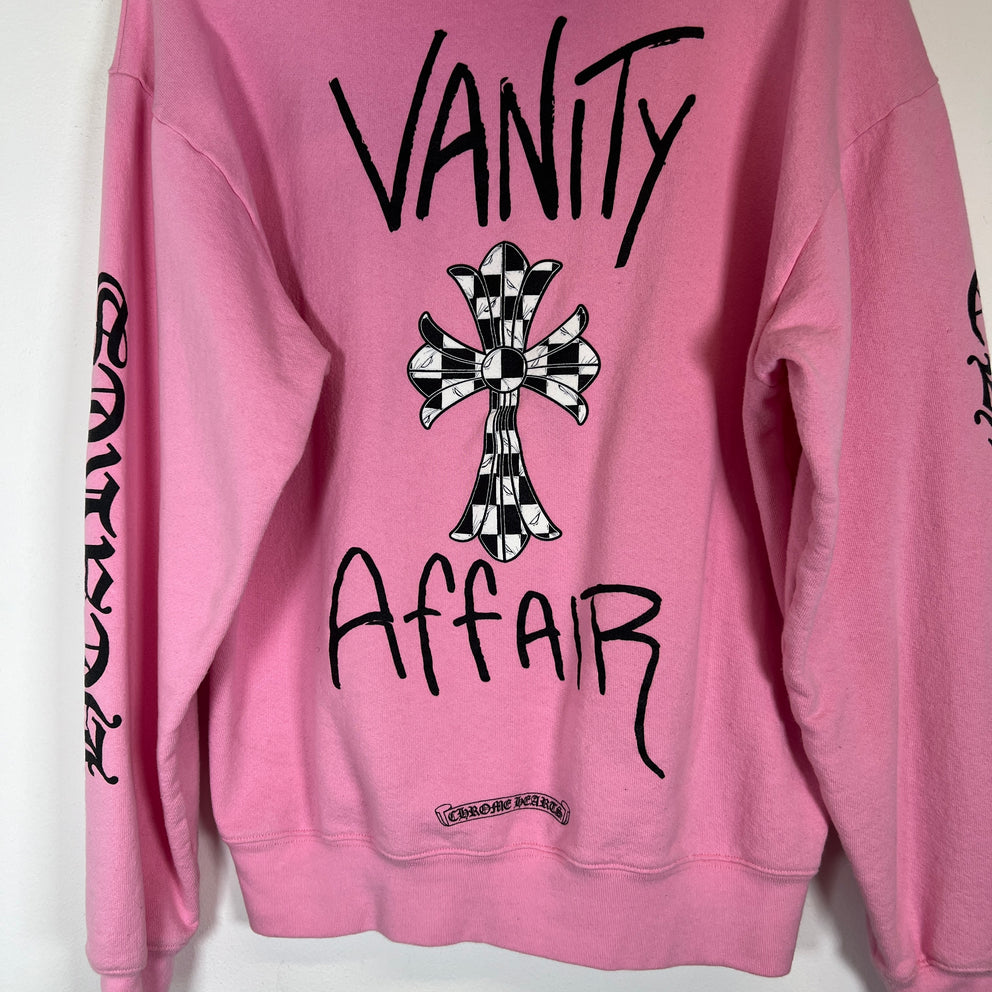 Chrome Hearts Matty Boy Pink Vanity Affair Hoodie Size L