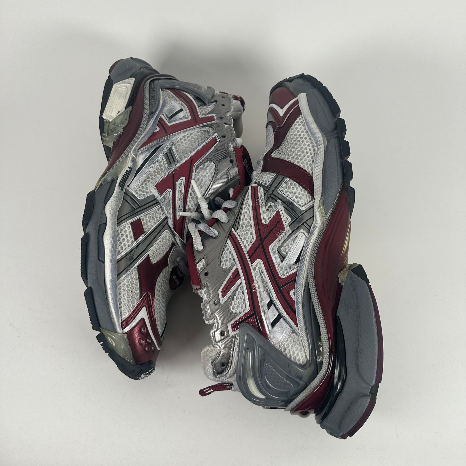 Balenciaga Maroon Track Runner Size 12