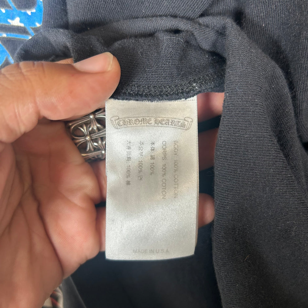 Chrome Hearts Black American Flag Scroll Longsleeve Size L