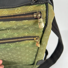 Louis Vuitton Mini Sac Maman Green Canvas Monogram Strap Bag