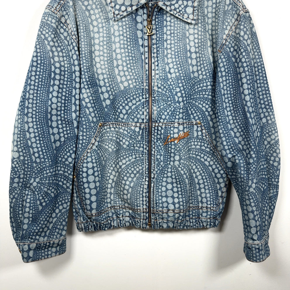 Louis Vuitton x Yayoi Kusama 'All-Over Pumpkin' Denim Zip-Up Jacket