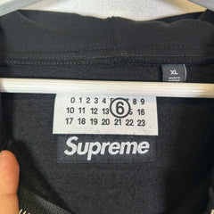 Supreme x MM6 Maison Margiela Box Logo Zip-Up Hoodie
