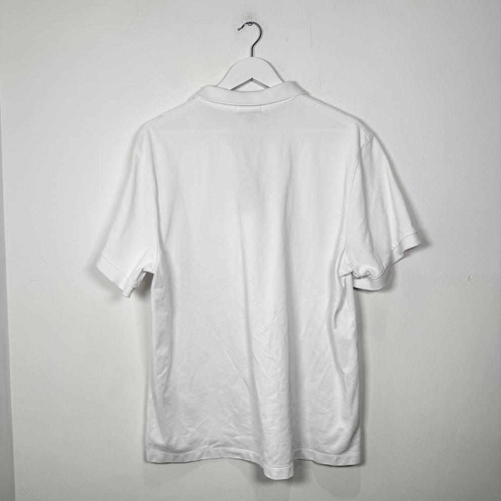 Burberry Sport White Polo Shirt Size XXL