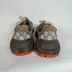 Gucci Burgundy GG Rhyton Sneakers Size 10