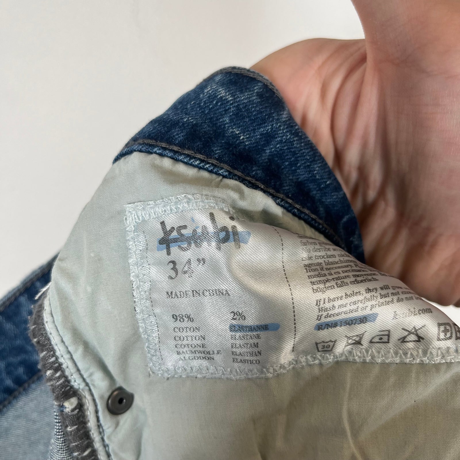 Ksubi Plain Lightwash Jeans Size 34