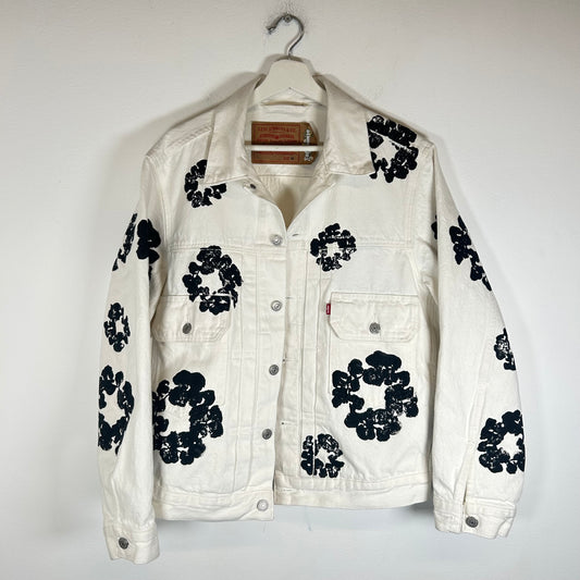 Denim Tears White Wreath Jean Jacket Size M