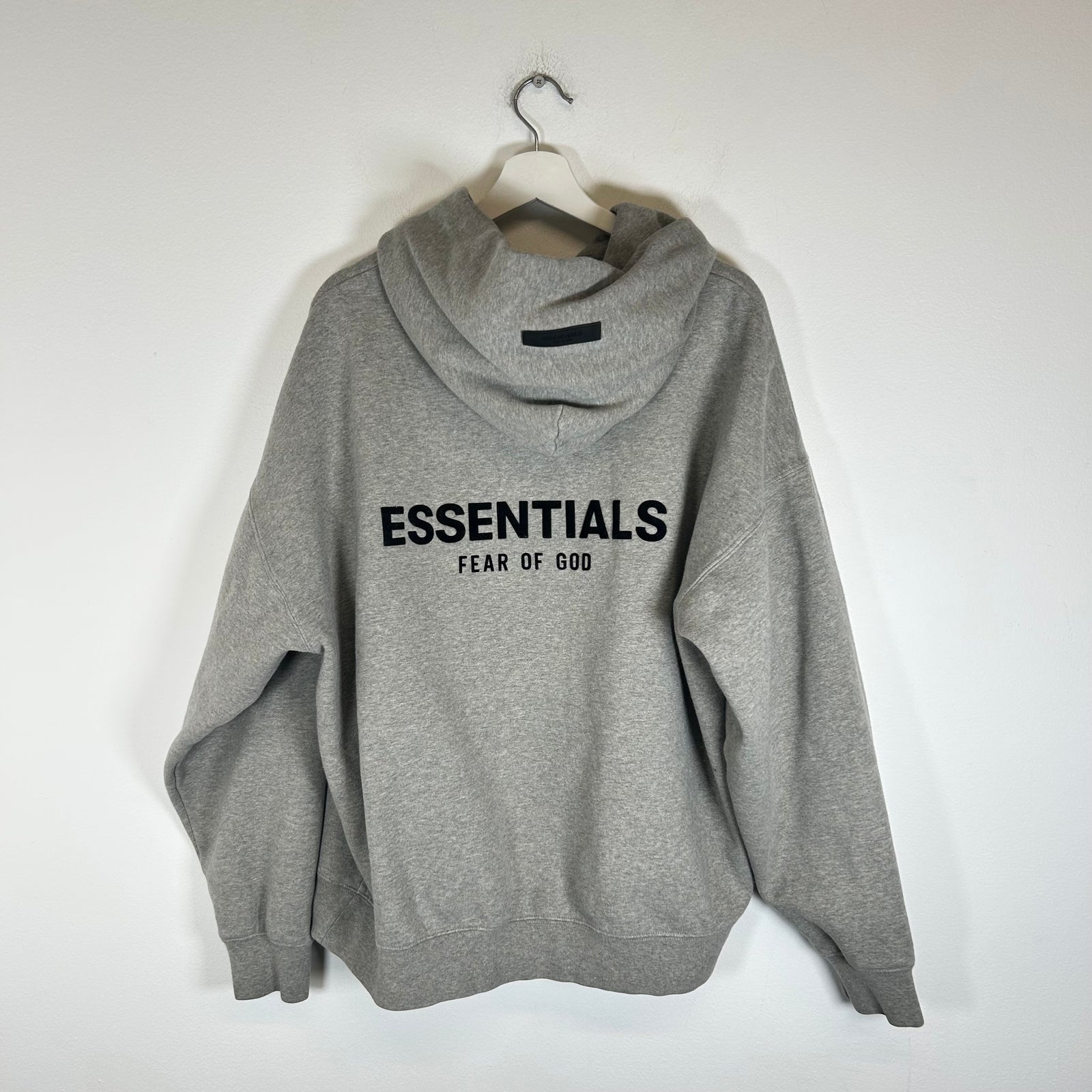 Essentials FOG Grey Logo Hoodie Size XL