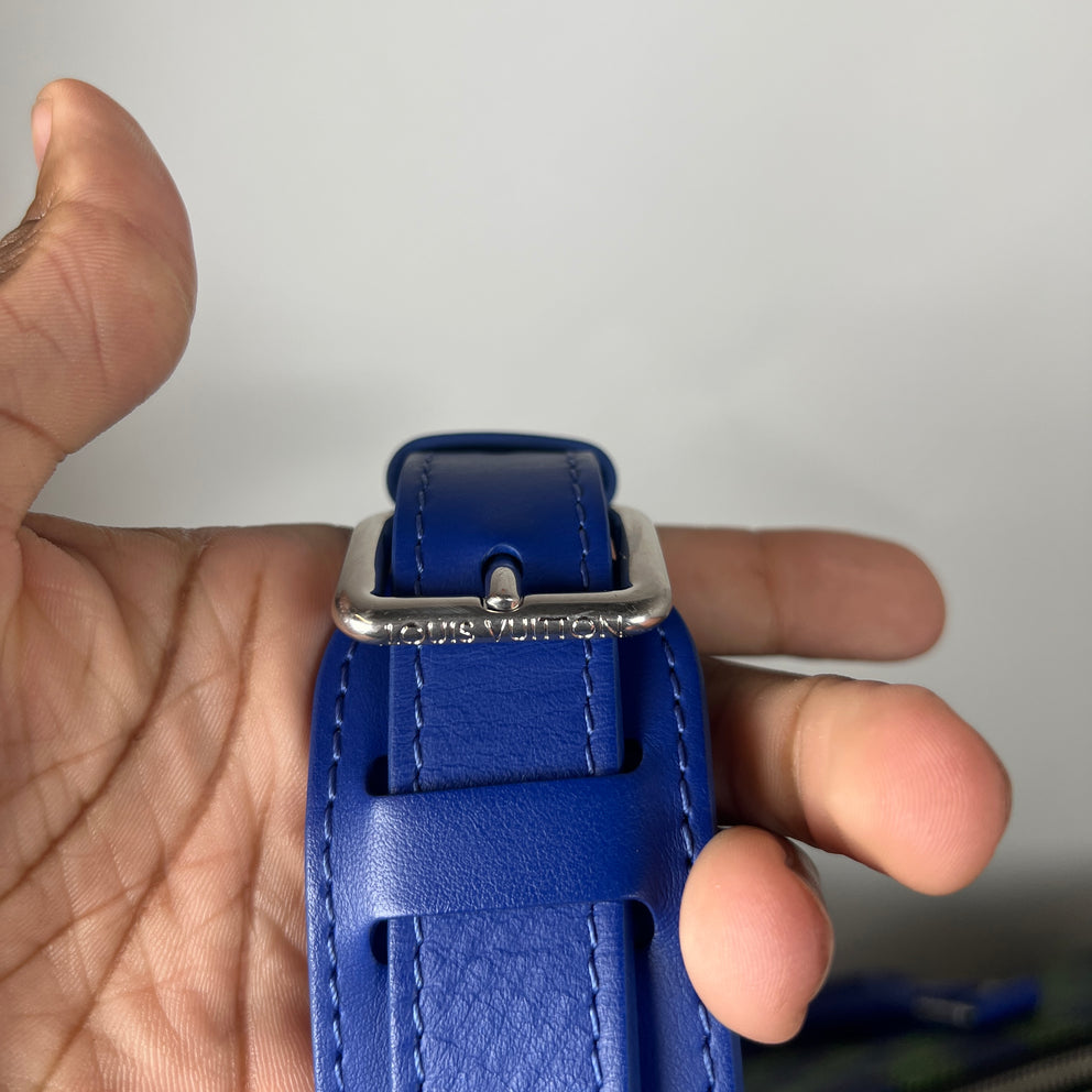 Louis Vuitton Blue/Green Damier Other Keepall Bandouliere 50