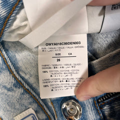Off-White Meteor Lightwash Jeans Size 26