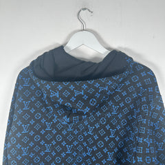 Louis Vuitton Blue/Black Monogram Zip Up Hoodie Size S