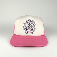 Chrome Hearts Pink Horseshoe Trucker Hat