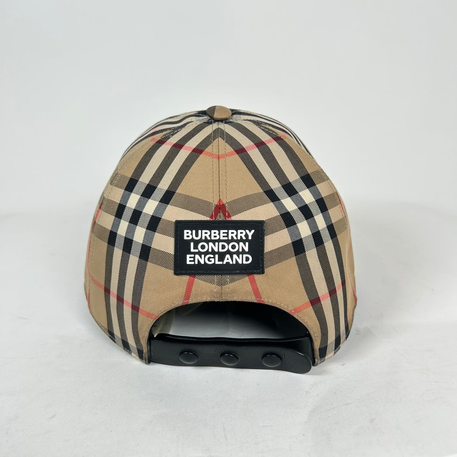 Burberry Beige Vintage Check Baseball Cap Size M