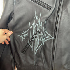 Louis Vuittion Frequency Chic Embrodied Leather Blouson Jacket Size 54