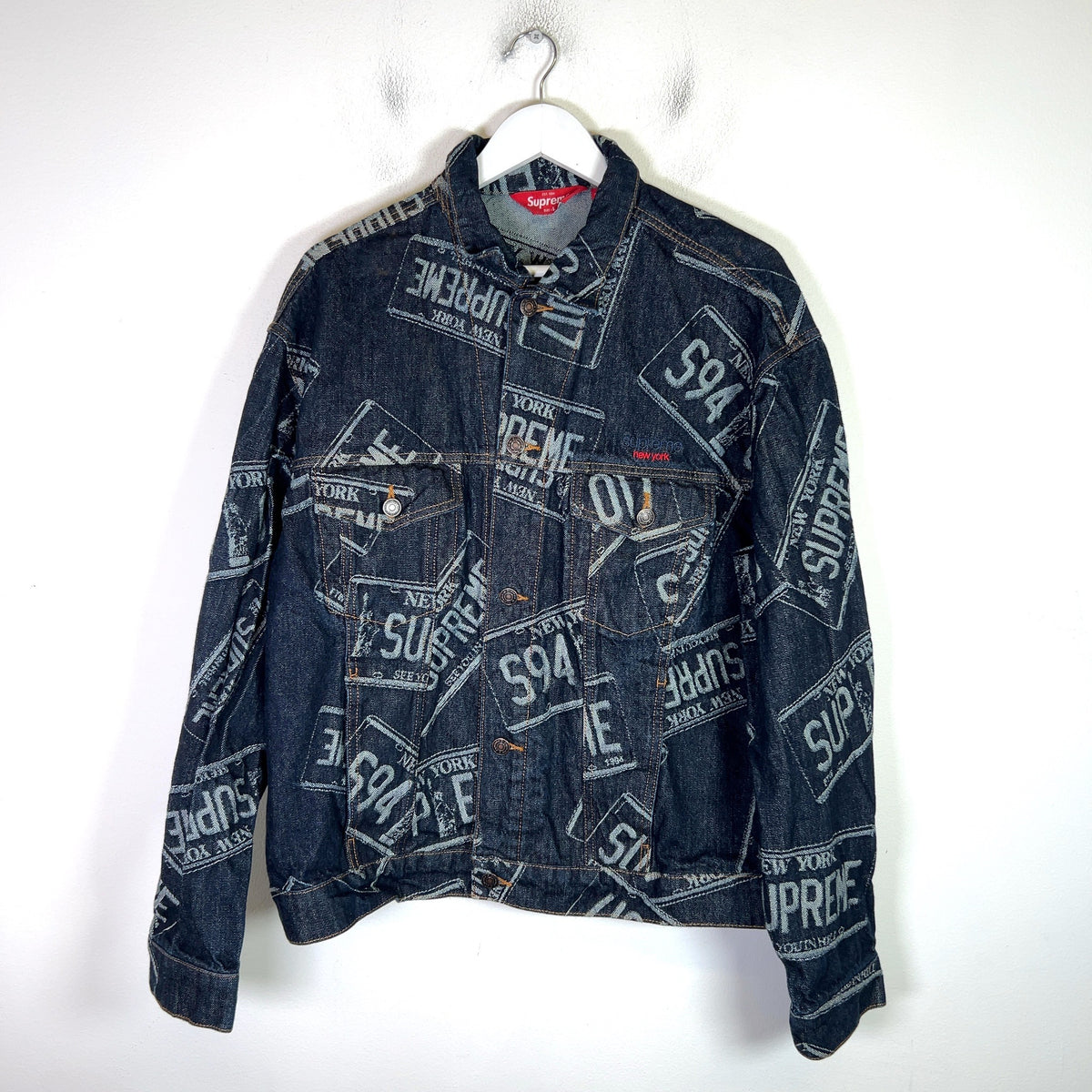 Supreme SS26 License Plate Denim Trucker Jacket