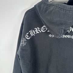 Chrome Hearts Spell-Out Back Graphic Zip Up Hoodie Size M