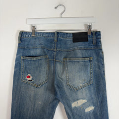 Number (N)ine x Guild Prime Flannel Patchwork Denim Jeans