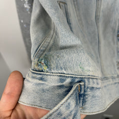 Ksubi Blue Rhinestone Denim Jacket Size S