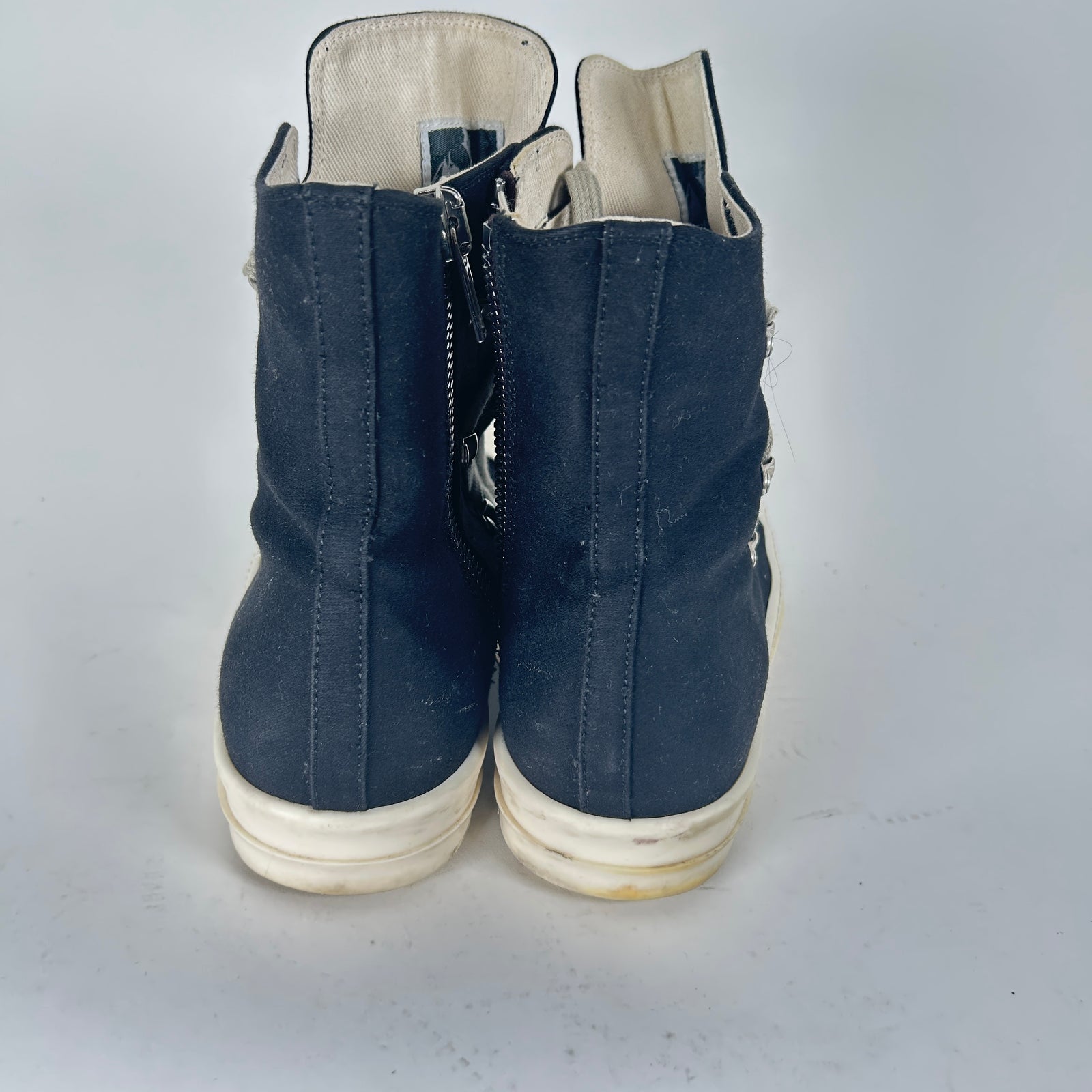 Rick Owens Black Hex High-Top Ramones Size 11.5