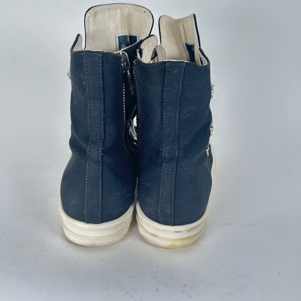 Rick Owens Black Hex High-Top Ramones Size 11.5