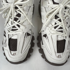 Balenciaga White/Brown Track Sneaker Size 45