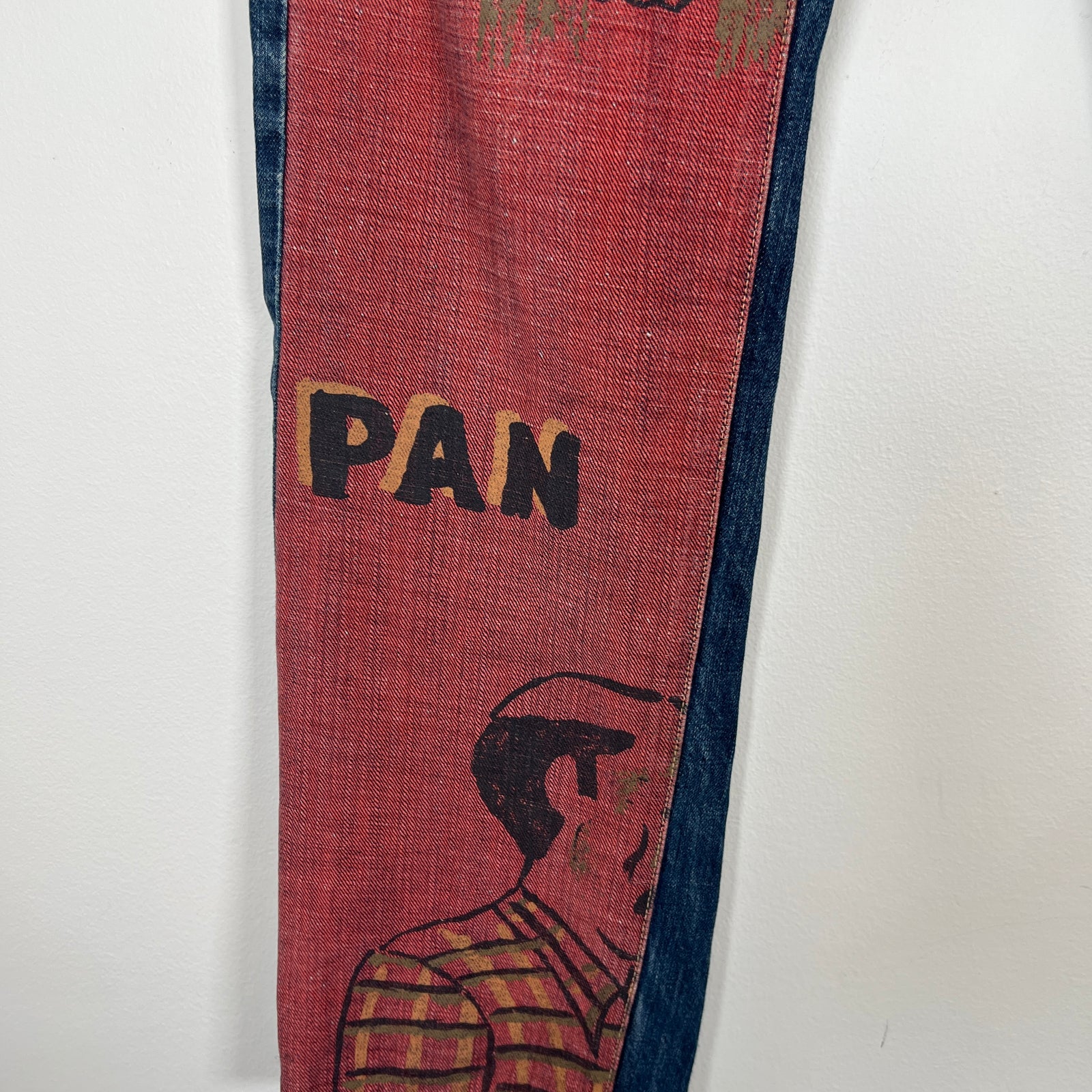 Comme Des Garcons Cuba Painted Denim Jeans Size Small