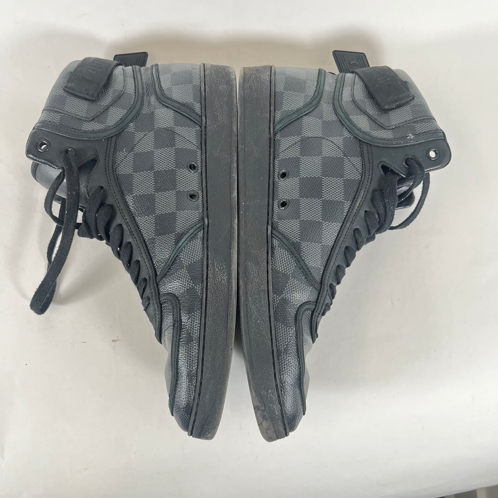 Louis Vuitton Black Damier High Tops LV 9